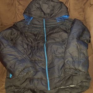 Black youth 18/20 lined puffer coat